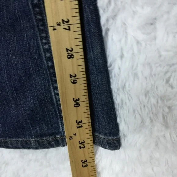 Simply Vera Vera Wang Womens Jeans Boot Cut Blue Denim Dark Wash Mid Rise 10 - Picture 5 of 10